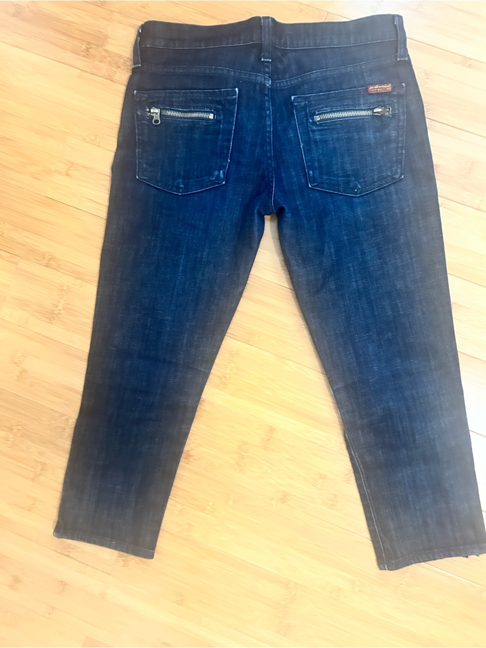 7 For All Mankind Dark Indigo Ankle Jeans